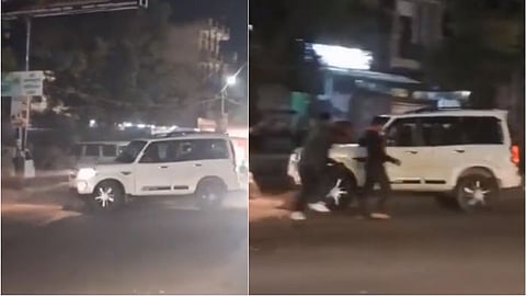 Uttar Pradesh  Scorpio Stunt
