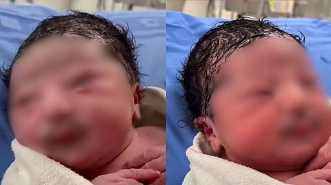 Newborn Baby Mustache