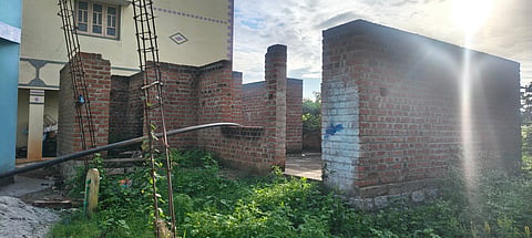 An Anganwadi building under a shadow!