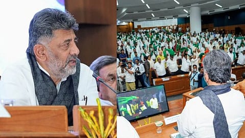 CM D.K. Shivakumar held a meeting with farmer leaders and requested them to allow the crushing of sugarcane.