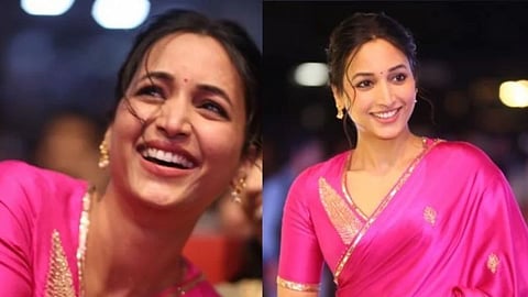 ಪಿಂಕ್ ಸೀರೆಯಲ್ಲಿ ಮಿಂಚಿದ ನಟಿ ಶ್ರೀನಿಧಿ ಶೆಟ್ಟಿ 