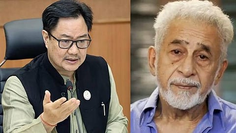 Union Minister Kiren Rijiju and veteran actor Naseeruddin Shah