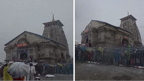Snowfall in Kedarnath