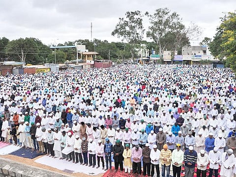 koppal Bakrid festival, Mass prayer