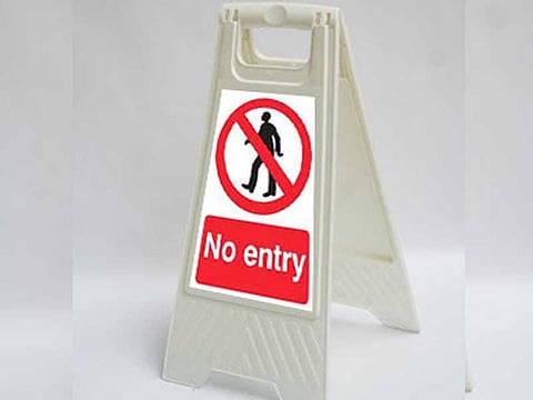 no entry new