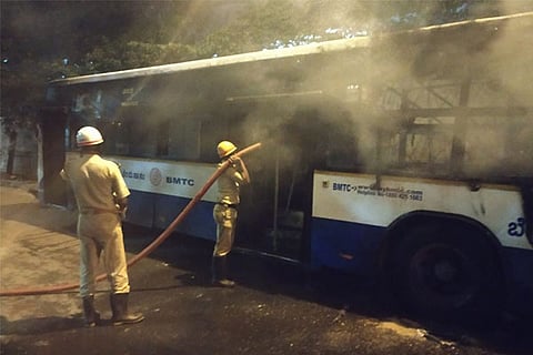 bmtc bus fire