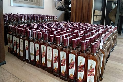 liquor bottles
