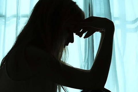 Depressed girl
