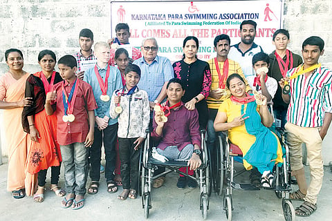 140120 Ballari Blind Swimming Medals