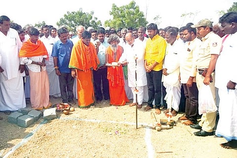300120 Gonwara Panchabootha Temple Boomi Pooja