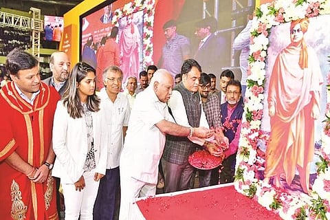 BSY in Vivekanada Jayanthi program 13 JAN 20