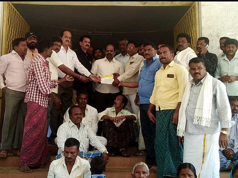 Cemetery, dalits, protest, chikka ujjini , jagalur, 