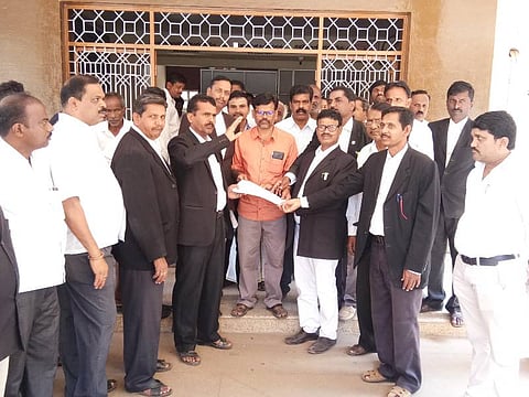 Channagiri, Advocate, Protest