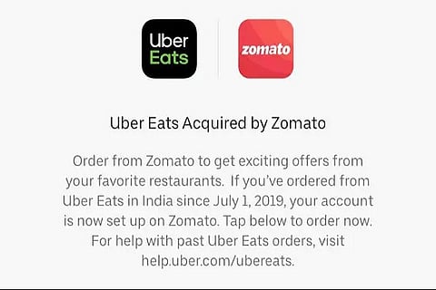 UBER EATS ZOMATO 21 JAN 20