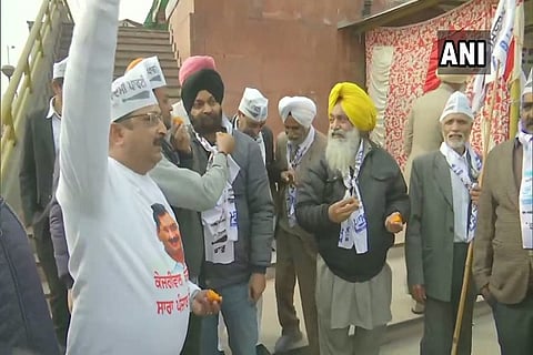 AAP celebration at punjab 11 FEB 20
