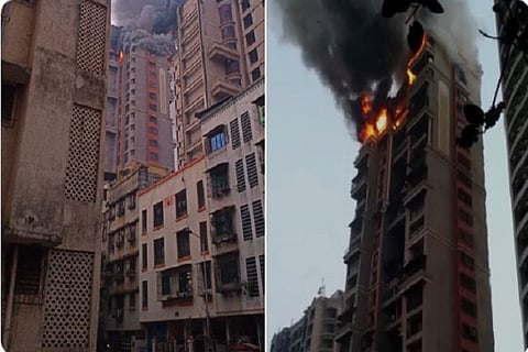 Fire in Navi Mumbai high-rise 8 FEB 20