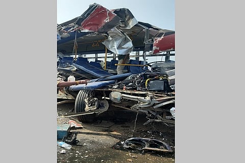 Lorry KSRTC Bus Accident Yadgiri 13 FEB 20