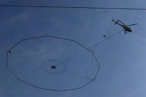 aero magnetic system by helicopter 22 FEB 20