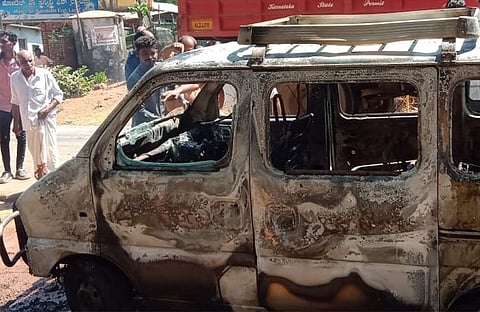 car fire