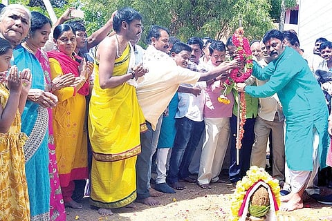 050320 Hosapete Development Works Bhoomi Pooja Anand Singh