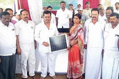 140320 Hadagali PTP Solar Lamp Distribution Programmee