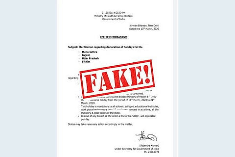Fact Check Circular Fake 14 MAR 20