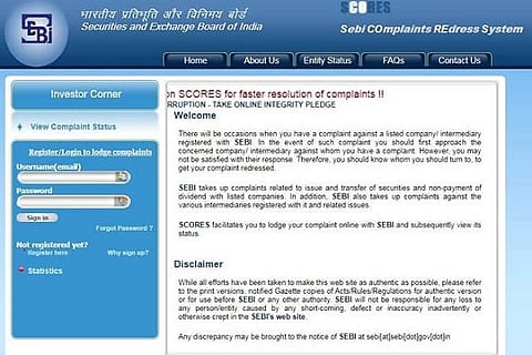 SEBI SCORE APP
