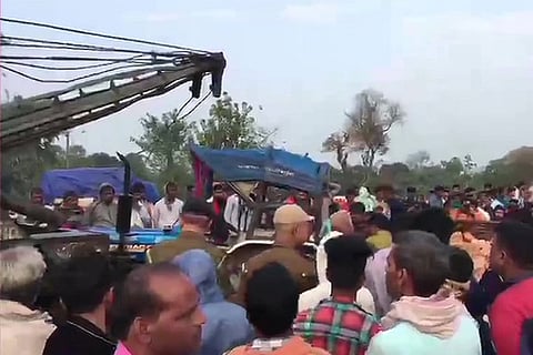 SUV Car and tractor