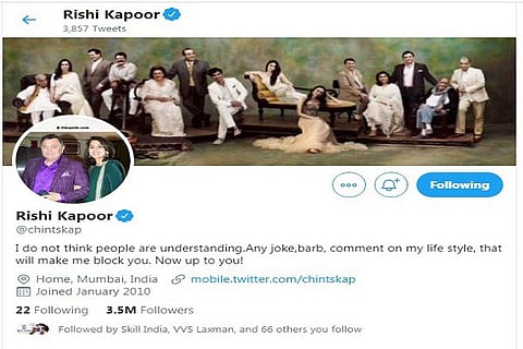 Rishi Kapoor Tweet 30 APR 20
