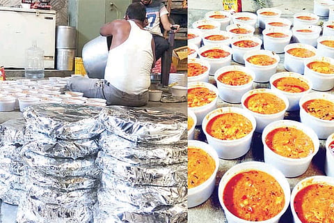 270520 Raichur Quarantine Center Chapati, Kurma