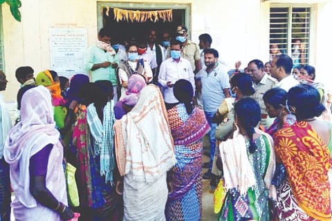 DAVANAGERE JAGALURU, PROTEST