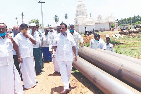 Davanagere Channagiri, Medukondanahalli, visit, inspection,