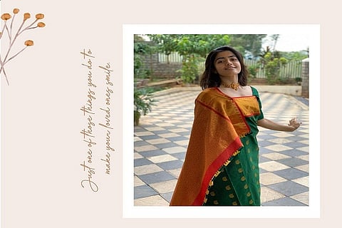 Rashmika mandanna in kodava dress