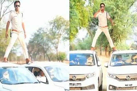 Singham Stunt by MP Cop