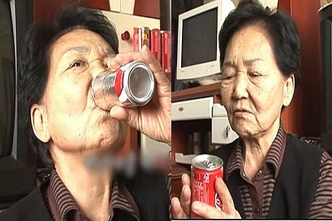 South Korean Woman coco cola
