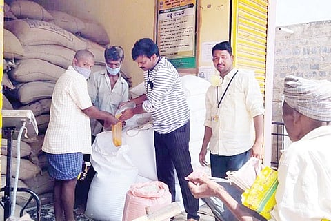 Yalaburga Ration Distribute