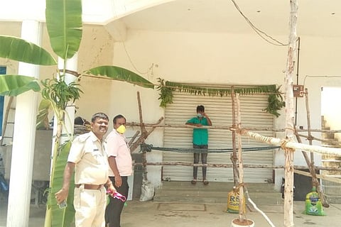 kunigal-liquor store pooje