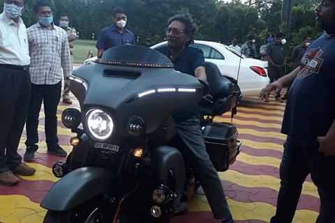 CJI Justice S A Bobde riding harle davidson's bike