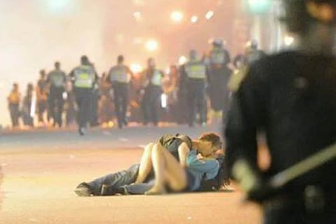 Couple Kissing