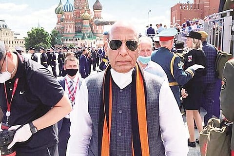 Rajanath singh in russia