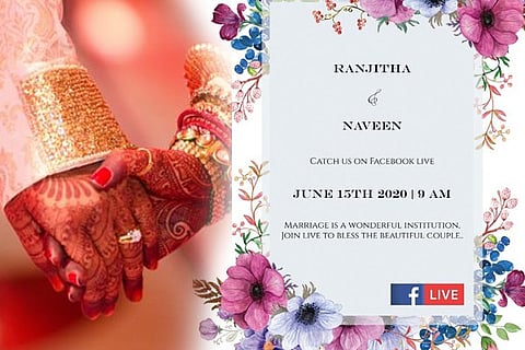 facebook live wedding