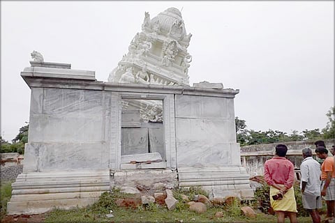 tempal tower collapsed