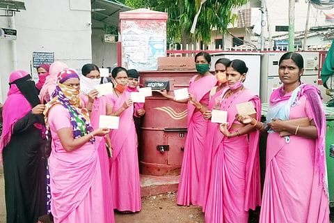 15072020 Sindhanoor Asha Workers Protest
