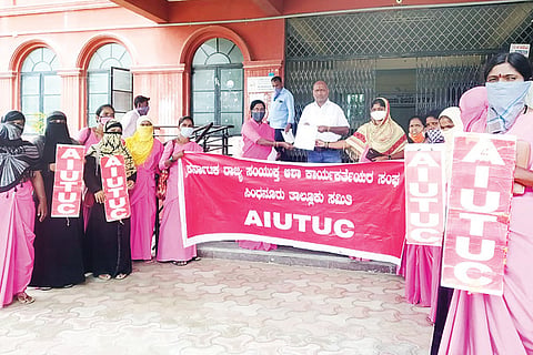 240720 Sindhanuru Asha Workers Protest