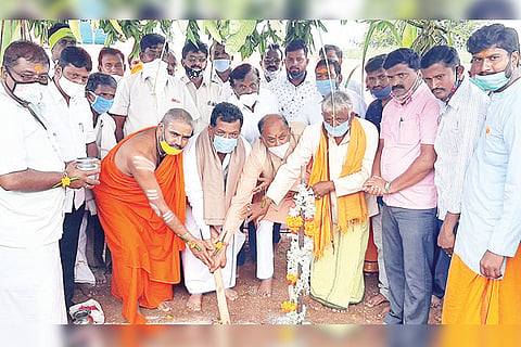 270720 Mailara Kaginale Pitha development Work Bhoomi Pooja