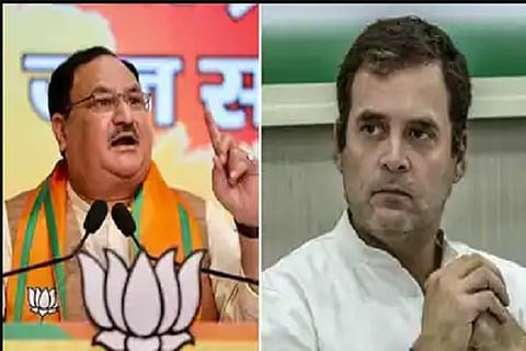 JP Nadda and Rahul Gandhi