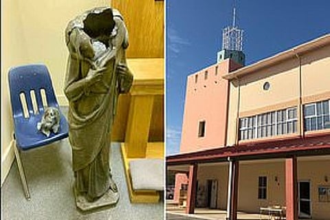 Jesus statue beheaded at Catholic church in South Florida