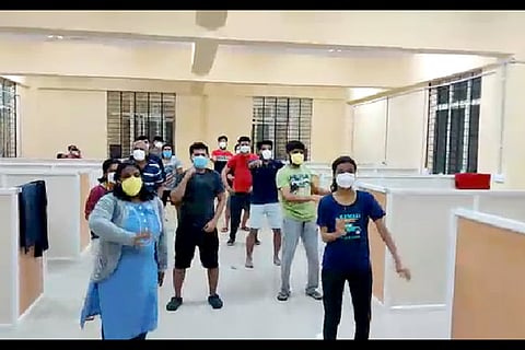covid hospital dance