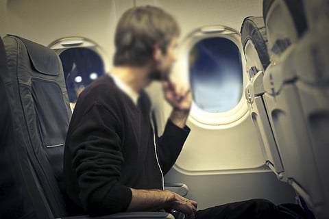 man in plane
