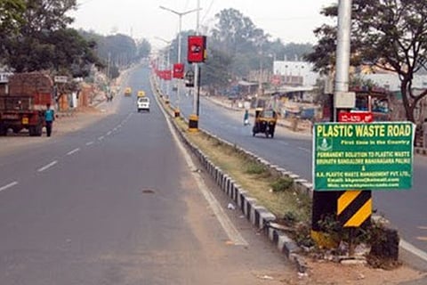 plastic road